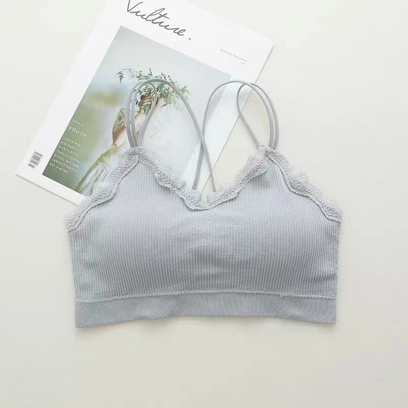 2019 fashion Sexy bras with no underwire Sexy bra padded women intimates underwear backless Deep V black fashion bar