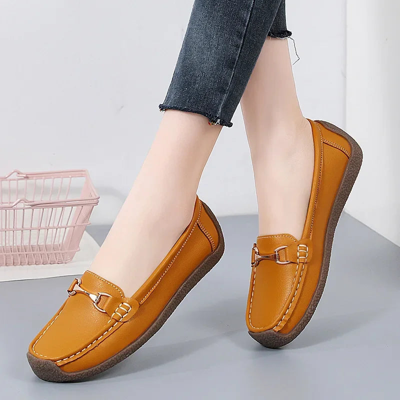 2024 Women's Flat Shoes Comfortable Womens Shoes Classic Female Casual Shoes Slip on Warm Moccasins Zapatos Para Mujeres