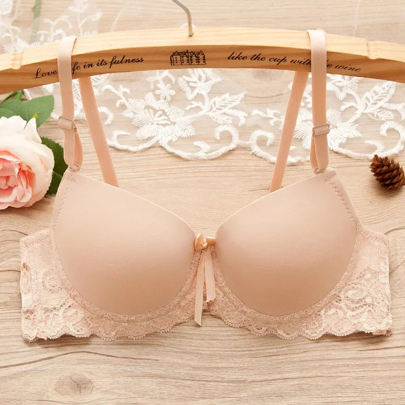 Sexy Lingerie Push Up Bra Top Chest Lace Bra Student Small Chest Bra Sexy Underwear Brassiere 34 36 38 Women Bra Lingerie