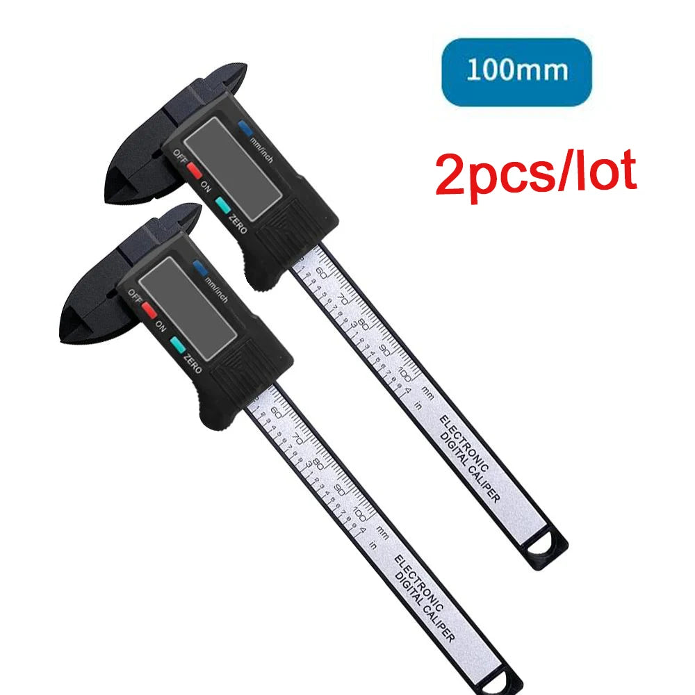 150mm 100mm Electronic Digital Caliper Carbon Fiber Dial Vernier Caliper Gauge Micrometer Measuring Tool Digital Ruler