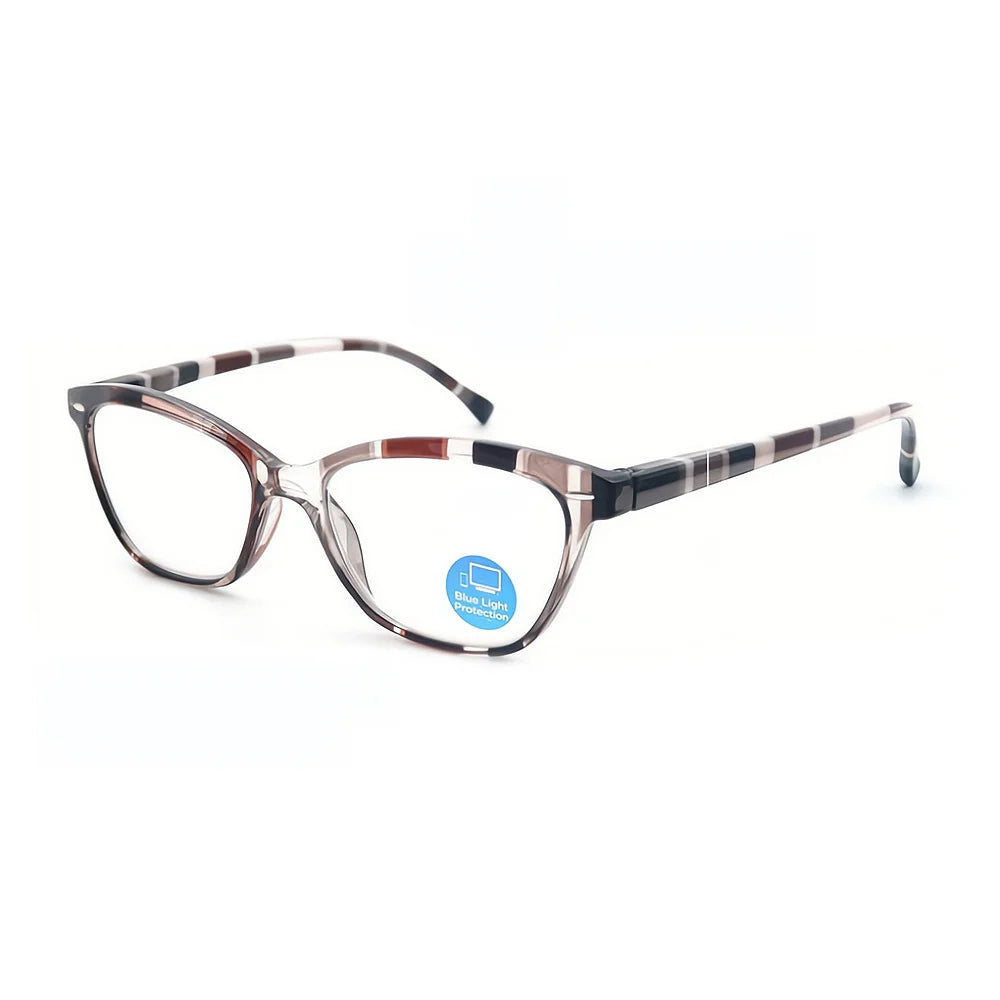 Blue Light Blocking Glasses Lady Computers Flat Lenses Eyeglass reading fatigue relieving reading glasses for wome