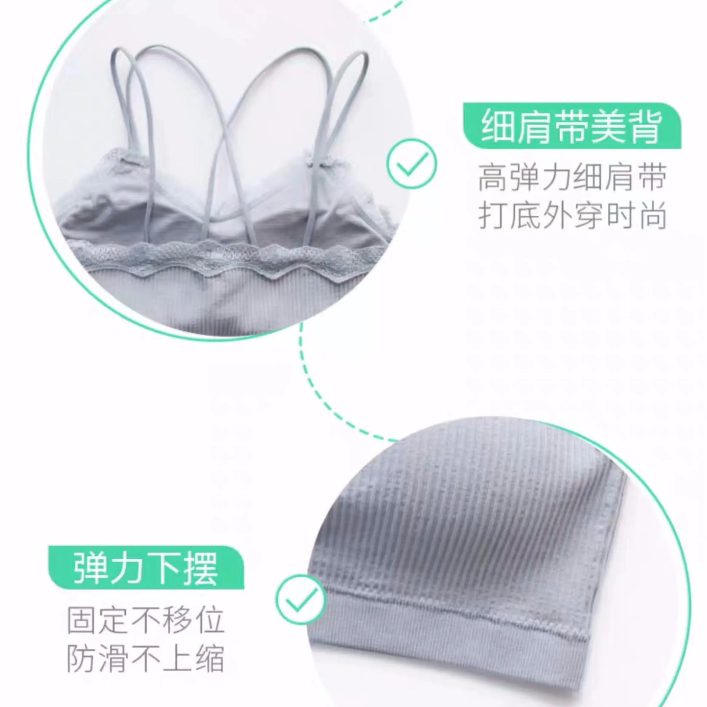 2019 fashion Sexy bras with no underwire Sexy bra padded women intimates underwear backless Deep V black fashion bar