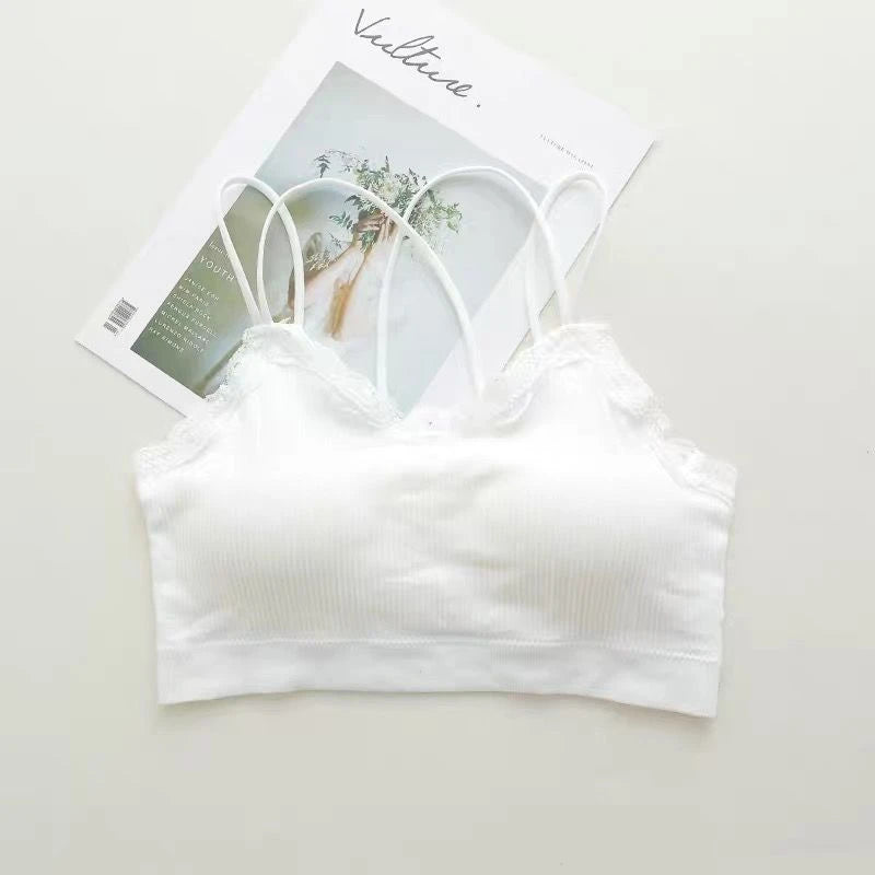 2019 fashion Sexy bras with no underwire Sexy bra padded women intimates underwear backless Deep V black fashion bar