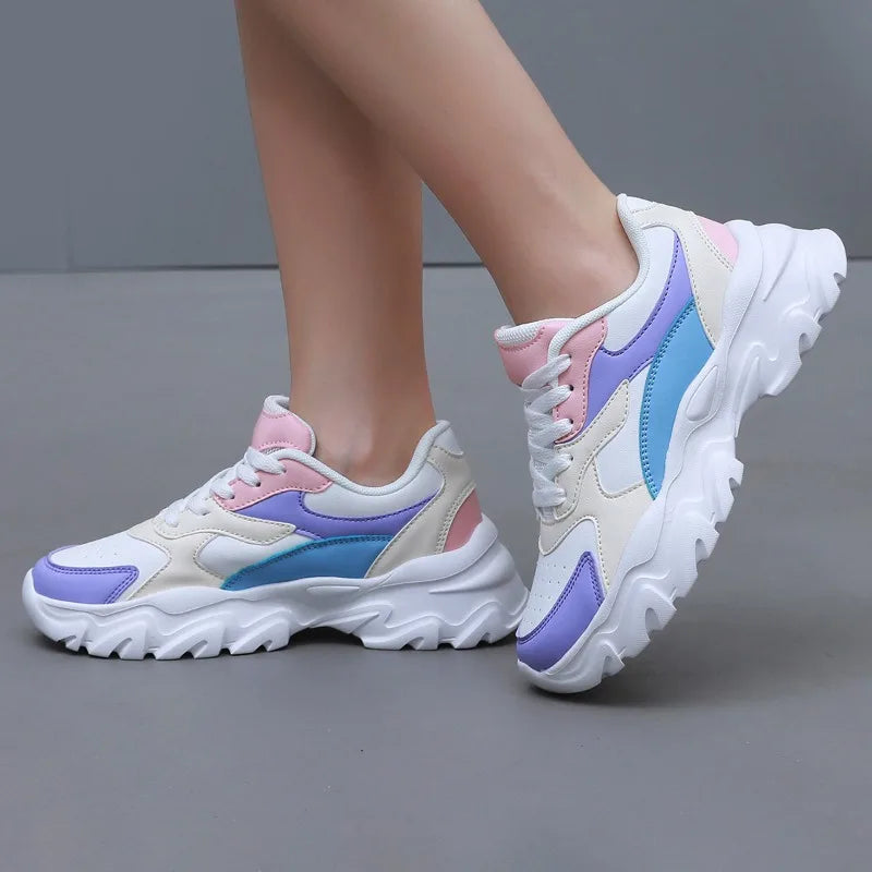 Women's Sneakers Flats Casual Shoes Woman Comfortable Anti Slip Female Sneakers Vulcanize Platform Outdoor Sports Shoe for Women