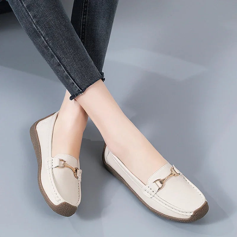 2024 Women's Flat Shoes Comfortable Womens Shoes Classic Female Casual Shoes Slip on Warm Moccasins Zapatos Para Mujeres
