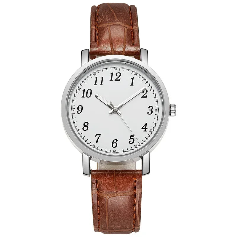 Men Watches Business Wrist Watch Luxury Leather Strap Analog Watches Quartz Wristwatches Clock Men Women Casual Simple Watch