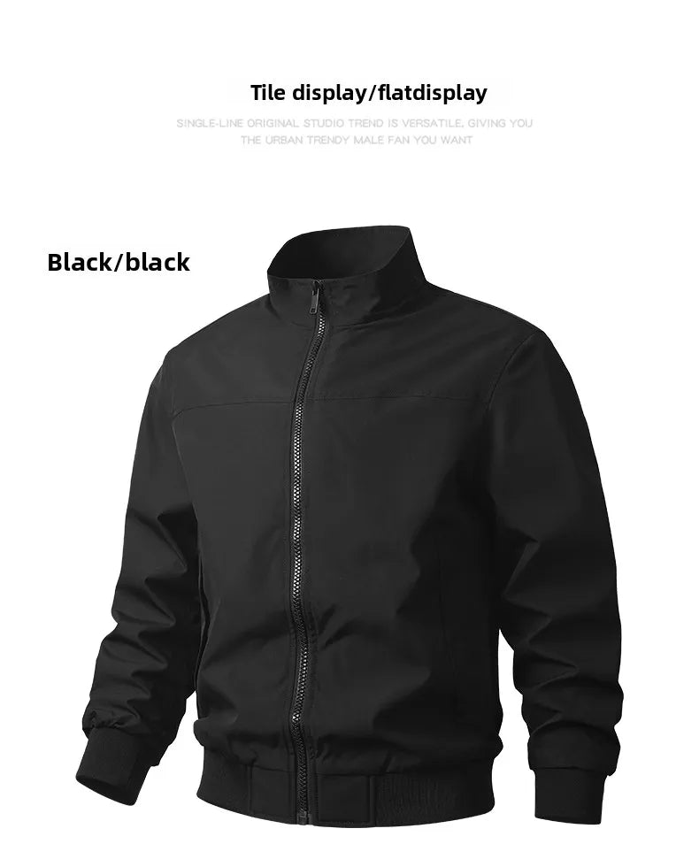 Winter Men Bomber Jackes Coat Mens Autumn Warm Windbreaker Jackets Man Outdoor Fashion Casual Coat Stand Slim Jacket Male