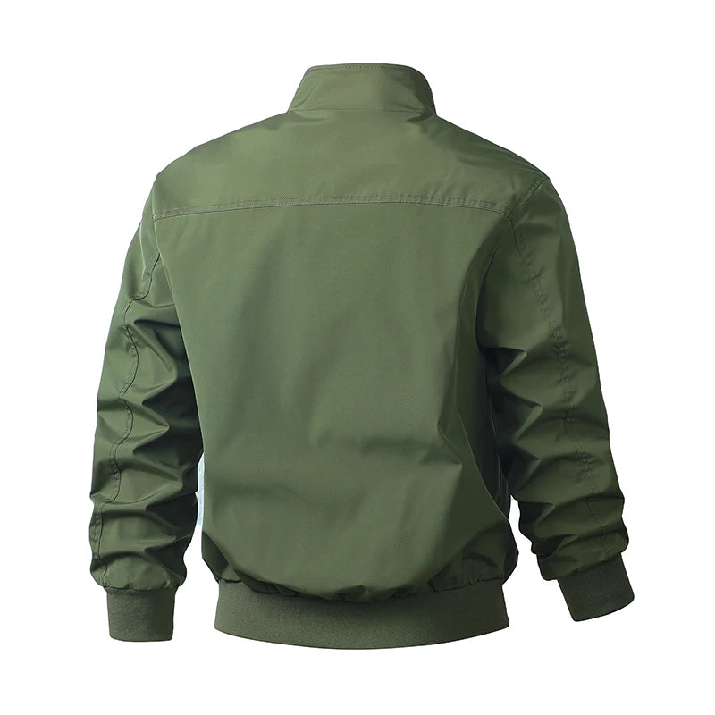 Winter Men Bomber Jackes Coat Mens Autumn Warm Windbreaker Jackets Man Outdoor Fashion Casual Coat Stand Slim Jacket Male