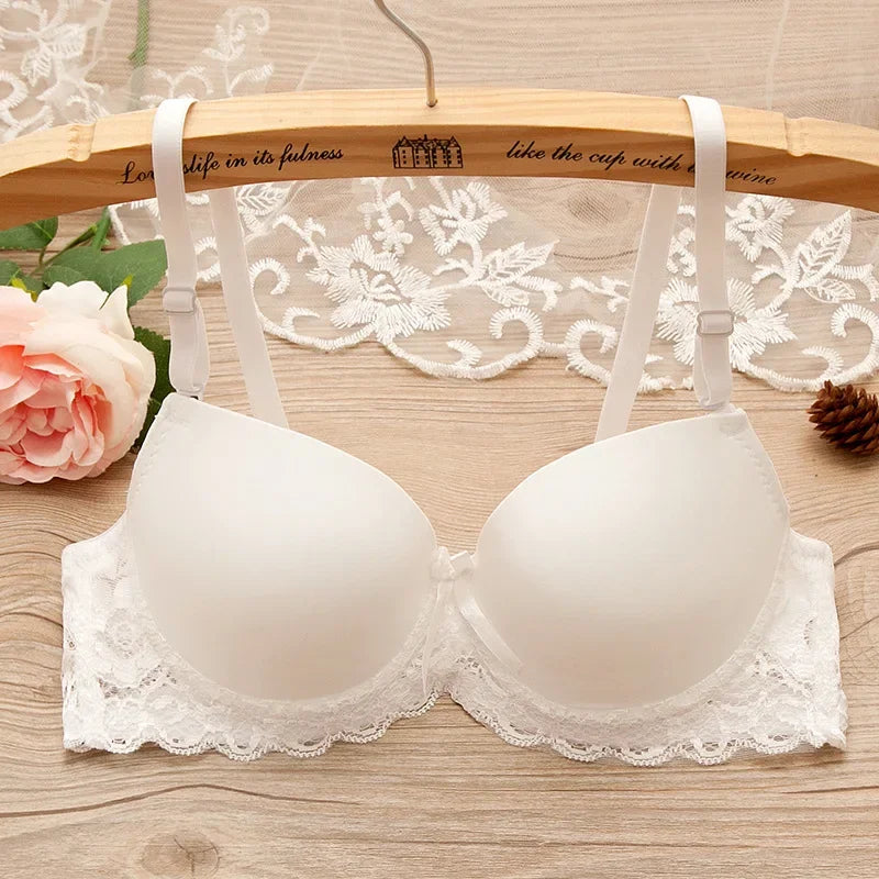 Sexy Lingerie Push Up Bra Top Chest Lace Bra Student Small Chest Bra Sexy Underwear Brassiere 34 36 38 Women Bra Lingerie