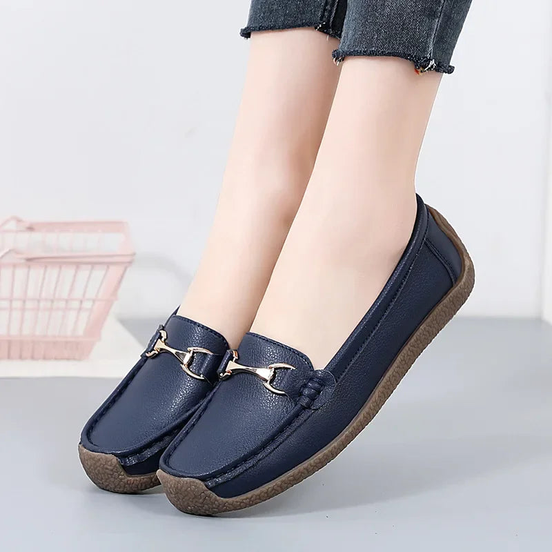 2024 Women's Flat Shoes Comfortable Womens Shoes Classic Female Casual Shoes Slip on Warm Moccasins Zapatos Para Mujeres