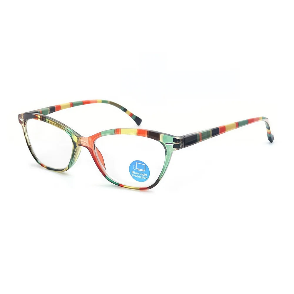 Blue Light Blocking Glasses Lady Computers Flat Lenses Eyeglass reading fatigue relieving reading glasses for wome