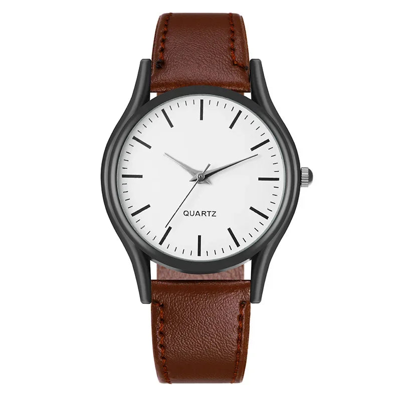 Watches for Men Reloj Hombre Fashion Watch for Lovers Leather Watches Quartz Wristwatch Clock Gift Relogios Masculino