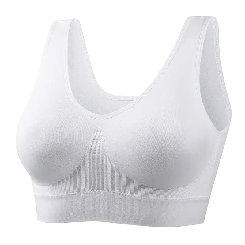 Sexy Women Bra Plus Size Seamless Breathable Brassiere Wire Free Bralette Underwear Comfortable Active Padded Brassiere Crop Top