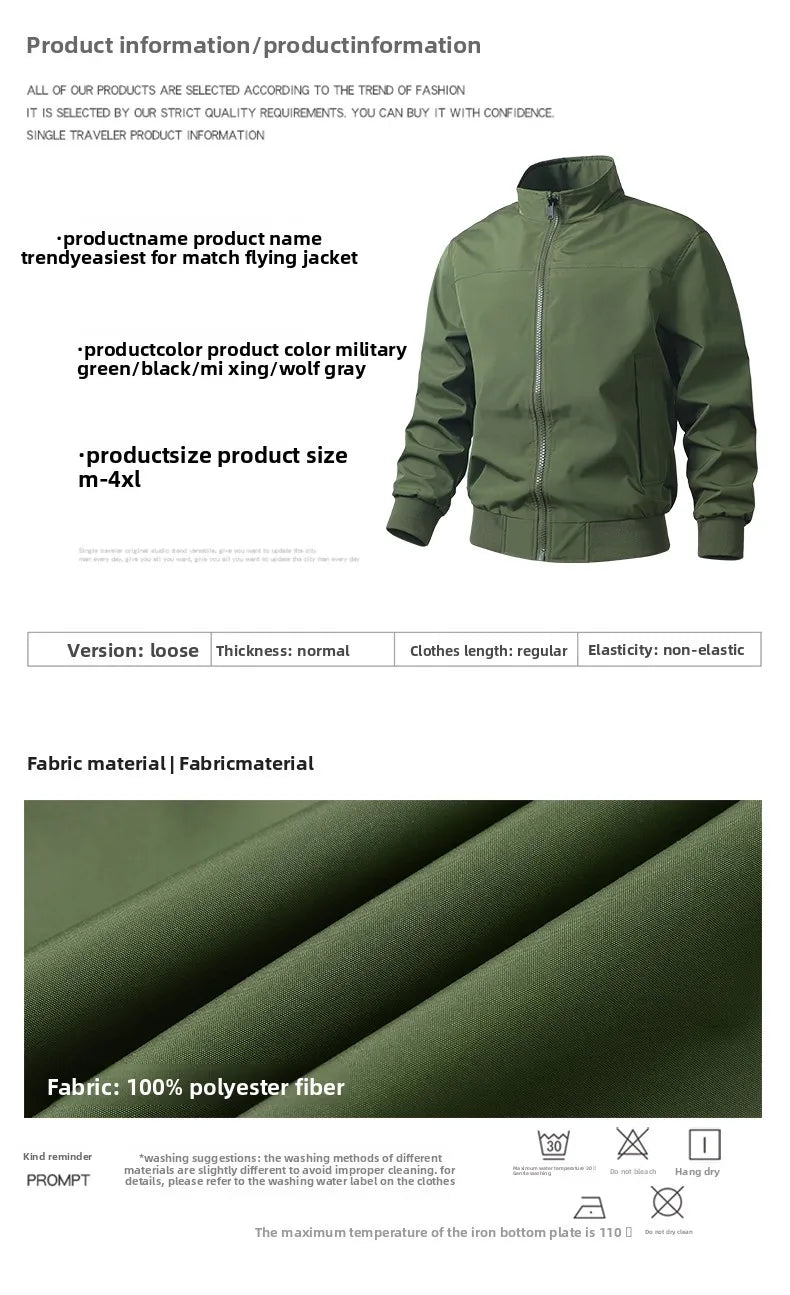 Winter Men Bomber Jackes Coat Mens Autumn Warm Windbreaker Jackets Man Outdoor Fashion Casual Coat Stand Slim Jacket Male