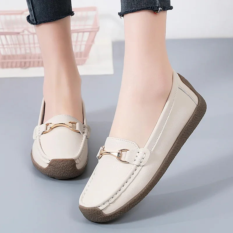 2024 Women's Flat Shoes Comfortable Womens Shoes Classic Female Casual Shoes Slip on Warm Moccasins Zapatos Para Mujeres
