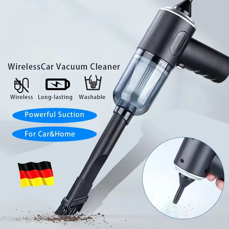Portable Wireless Car Vacuum Cleaner Wireless Vacuum Cleaner Dual Use for Home and Car 120W High Power Powerful Vacuum Cleaner