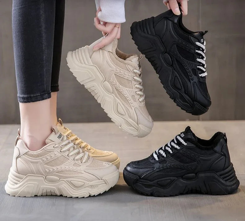 Sports Shoes for Women Athletic Round Toe High on Platform Woman Footwear Sneakers Sale Designer Luxury Offers Vulcanized Shoe H