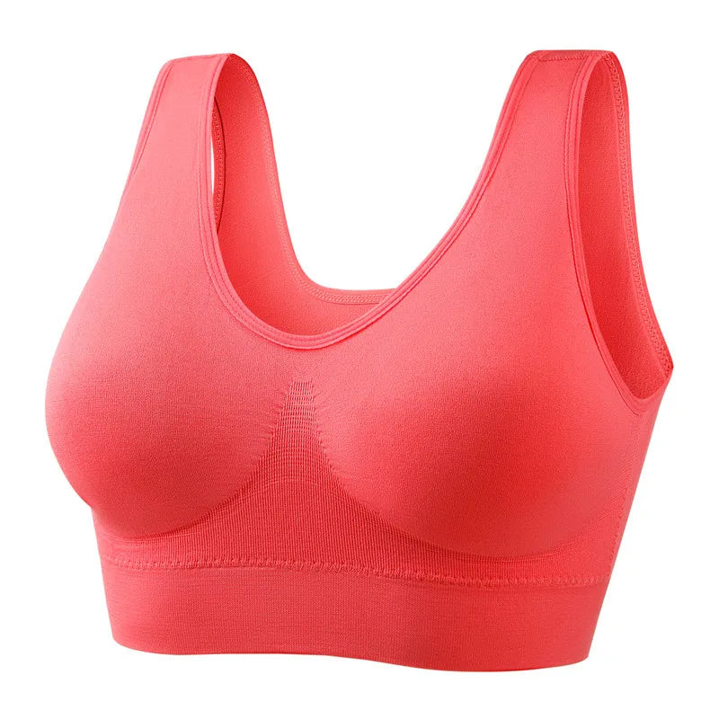 Sexy Women Bra Plus Size Seamless Breathable Brassiere Wire Free Bralette Underwear Comfortable Active Padded Brassiere Crop Top