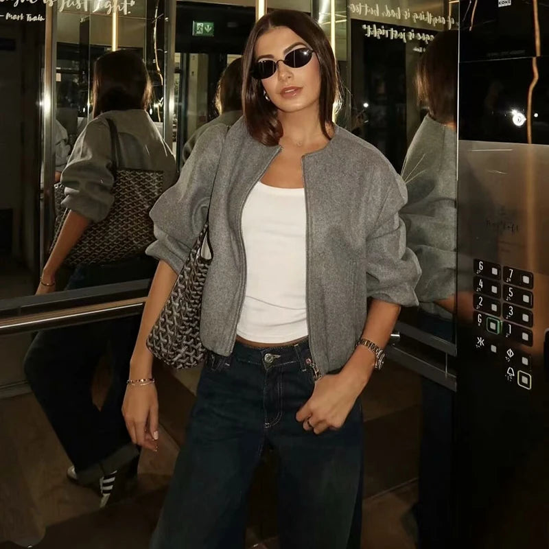 Jackets Autumn Women's 2025 New Chic Loose Women's Coat Elegant Fashion Street Warm Youth Coat