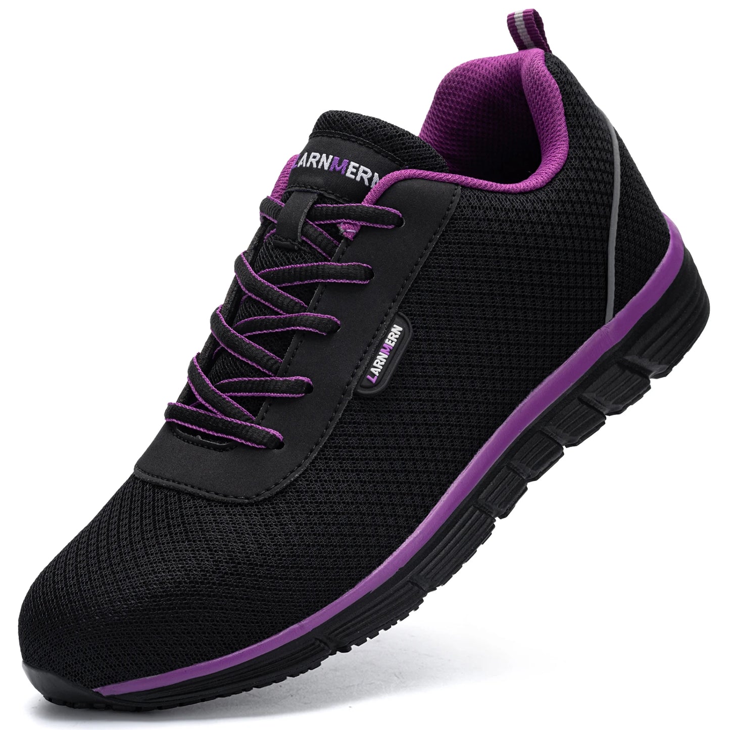 Women's Safety Work Shoes Steel Toe Shoe Lightweight Breathable Anti-smashing SRC Non-slip Sneaker Shoes