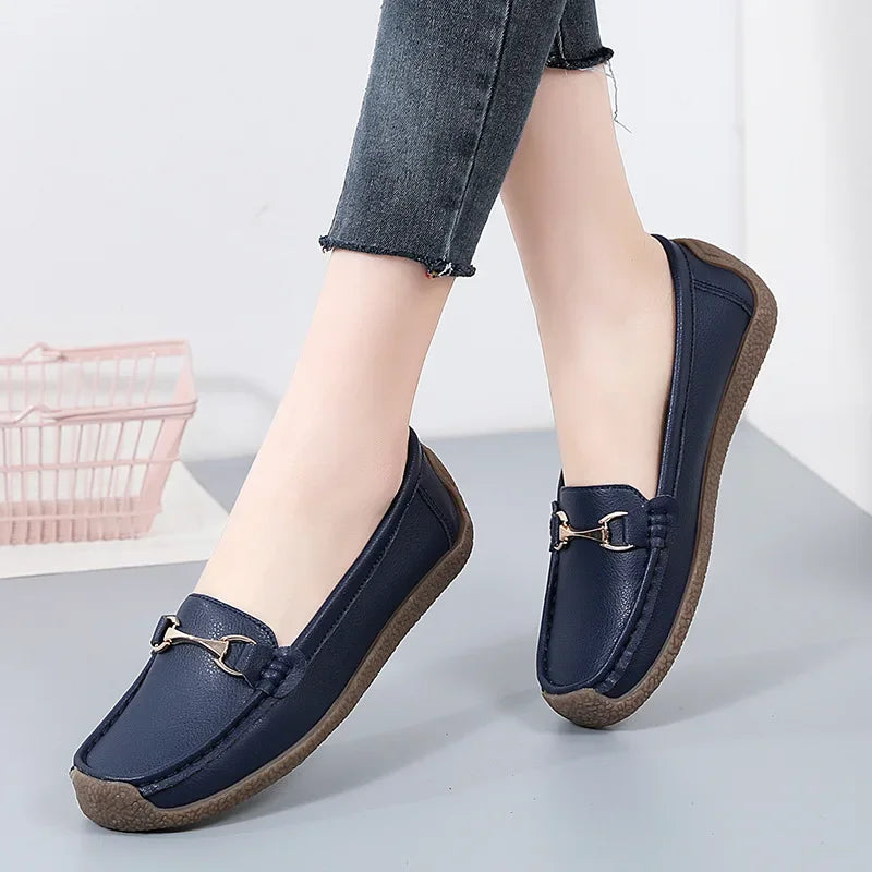 2024 Women's Flat Shoes Comfortable Womens Shoes Classic Female Casual Shoes Slip on Warm Moccasins Zapatos Para Mujeres