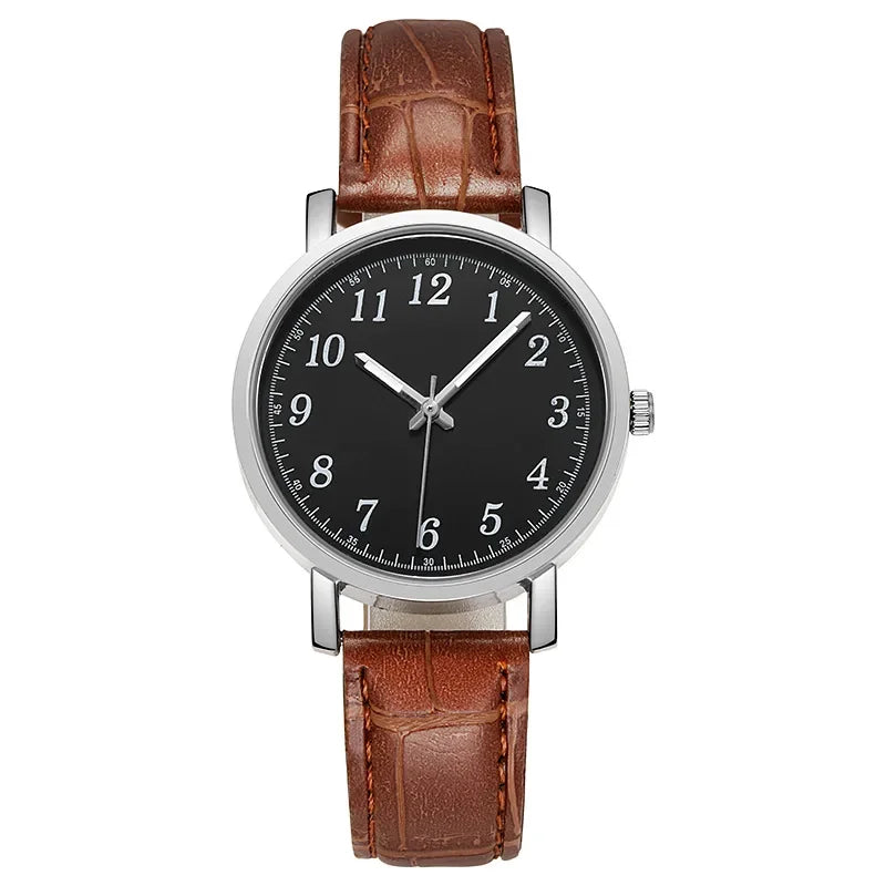 Men Watches Business Wrist Watch Luxury Leather Strap Analog Watches Quartz Wristwatches Clock Men Women Casual Simple Watch