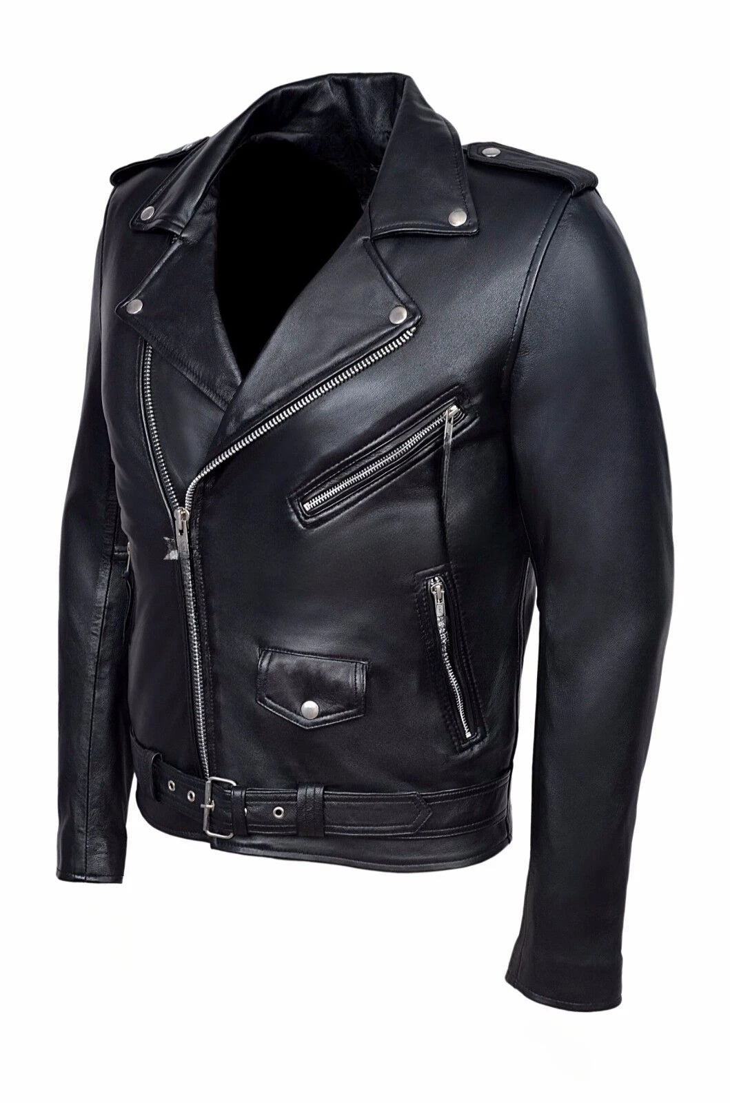 Leather Jacket Men  Collar Slim Pu Leather Jacket Fashion Motorcycle Causal Coat Mens Moto Biker Leather Coat