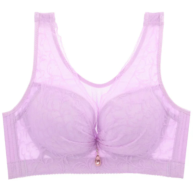 Sexy Bras for Women Push Up Bra Underwire Full Cup Lace Underwear Plus Size Brassiere vest Solid C DE Cup Cotton Lingerie C3314