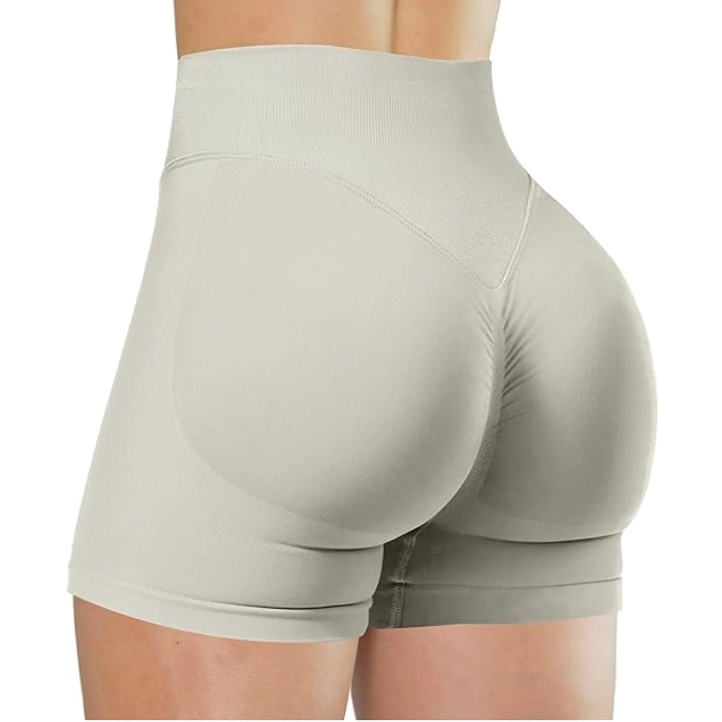 Summer High Waisted Yoga Shorts Fashionable and Sexy Running Fitness Pants Solid Color Yoga Leggings