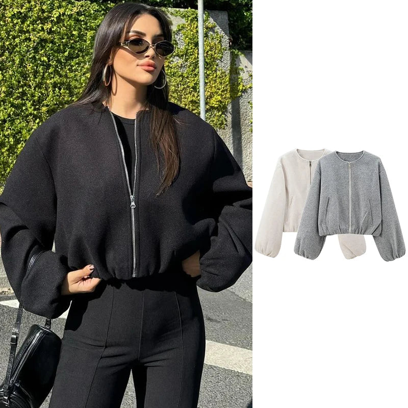 Jackets Autumn Women's 2025 New Chic Loose Women's Coat Elegant Fashion Street Warm Youth Coat