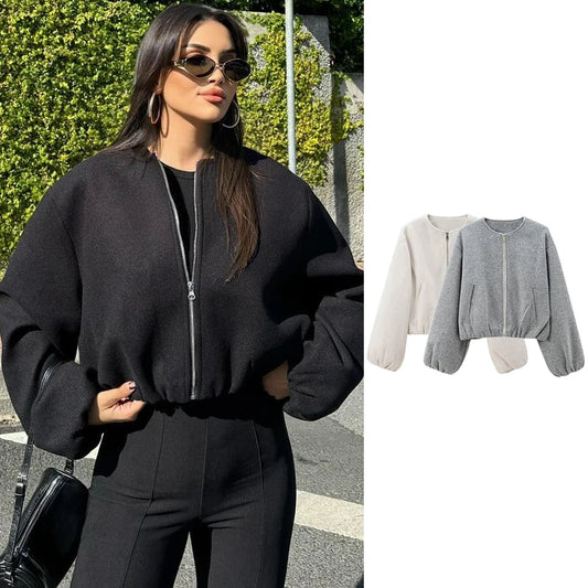 Jackets Autumn Women's 2025 New Chic Loose Women's Coat Elegant Fashion Street Warm Youth Coat