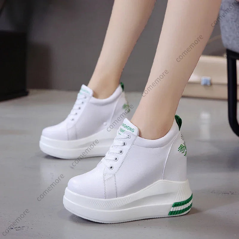 Women's Wedge Sneakers Summer Fashion Breathable High Heels Ladies Casual Shoes Vulcanize Women Platform Shoe Female Spring 2022