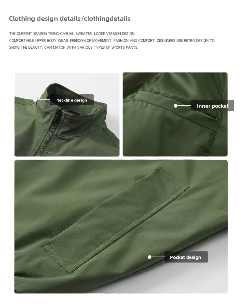 Winter Men Bomber Jackes Coat Mens Autumn Warm Windbreaker Jackets Man Outdoor Fashion Casual Coat Stand Slim Jacket Male