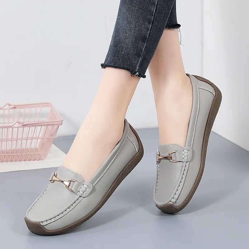 2024 Women's Flat Shoes Comfortable Womens Shoes Classic Female Casual Shoes Slip on Warm Moccasins Zapatos Para Mujeres