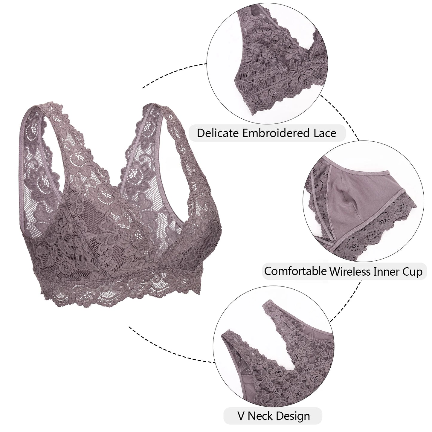Sexy Lace Bra Vest no Wire Bustier Sheer Top Seamless Bralette Transparent Cup Wireless Bras Brassiere Lingerie Underwear