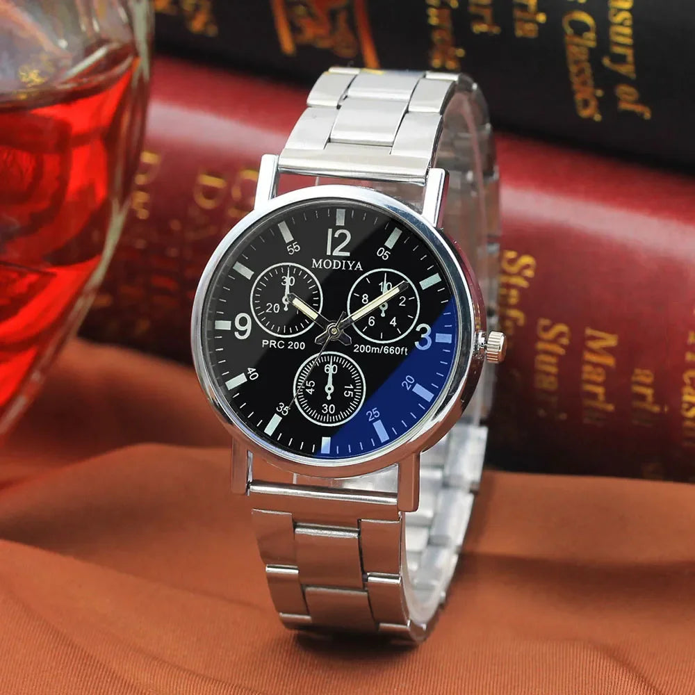 Fashion Men Watches for Man Wristwatches Watches for Men Noodles Steel Blue Glow Glass Watch 2024 Fashion Mens Watches Luxury