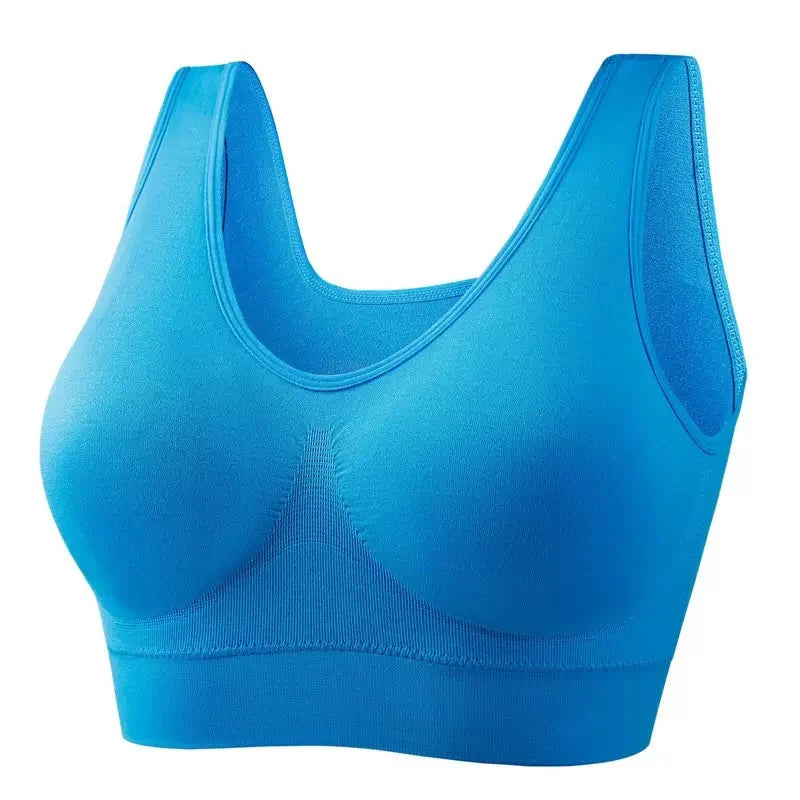 Sexy Women Bra Plus Size Seamless Breathable Brassiere Wire Free Bralette Underwear Comfortable Active Padded Brassiere Crop Top