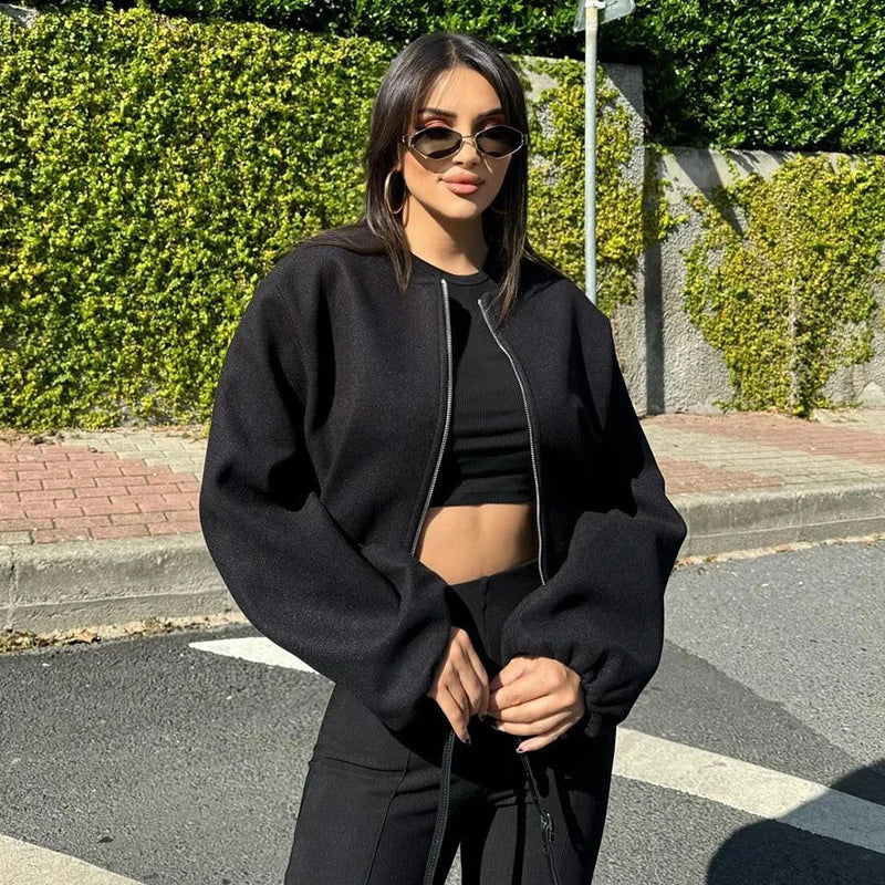 Jackets Autumn Women's 2025 New Chic Loose Women's Coat Elegant Fashion Street Warm Youth Coat