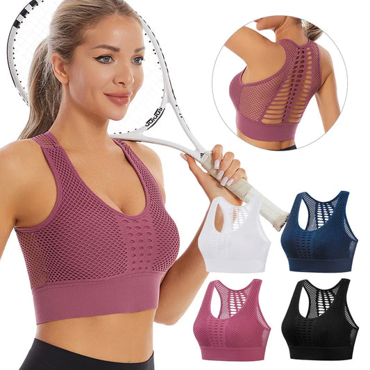 Gratitude More Than Ten Years Of Companionship Buy 3 Bras Get 1 Jewelry Free Large-Size Hollowed-Out Beautiful Back Sports Bra