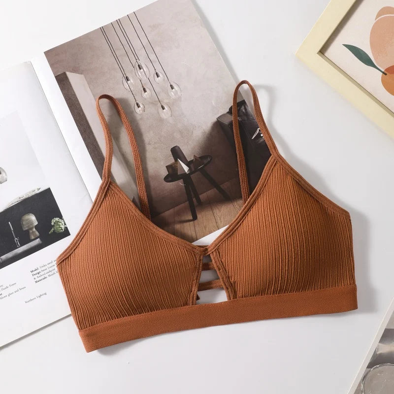 Sexy Bra Women Seamless Underwear Tops Hollow Sports Bras Breathable Push Up Lingerie Underwear Female Fitness Bras