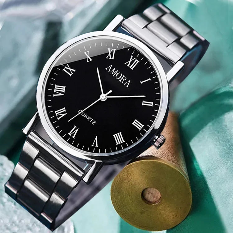 Men Watches Business Wrist Watch Luxury Leather Strap Analog Watches Quartz Wristwatches Clock Men Women Casual Simple Watch