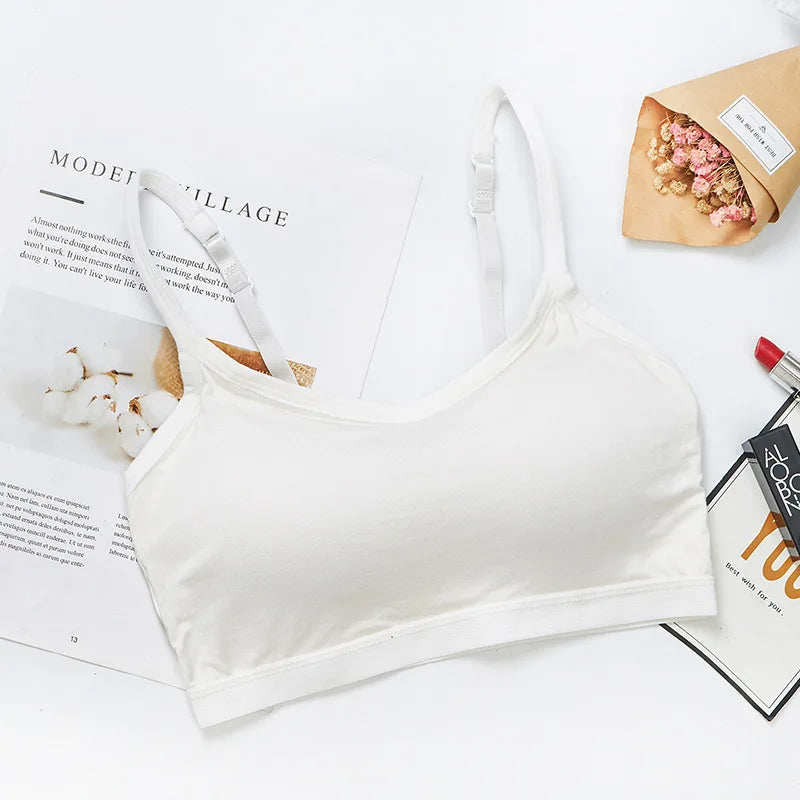 Sports Sexy Bra for Women Girl's Tank Crop Top Seamless Underwear Padded and Non Steel Ring Comfortable Nylon Running Yoga Bra