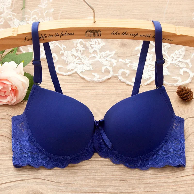 Sexy Lingerie Push Up Bra Top Chest Lace Bra Student Small Chest Bra Sexy Underwear Brassiere 34 36 38 Women Bra Lingerie