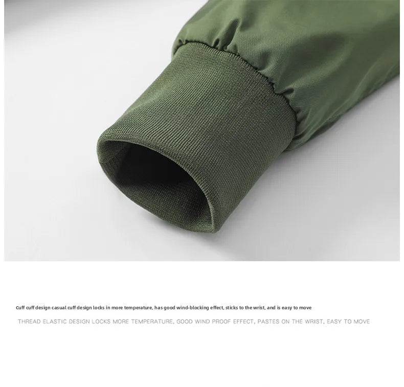 Winter Men Bomber Jackes Coat Mens Autumn Warm Windbreaker Jackets Man Outdoor Fashion Casual Coat Stand Slim Jacket Male