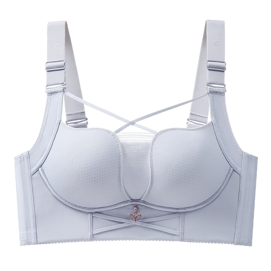 Sexy Plus Size Bra for Women Criss Cross Push Up Brassiere Full Back Coverage Hide Fat Smooth Bras Wireless Lingerie Seamless Bh