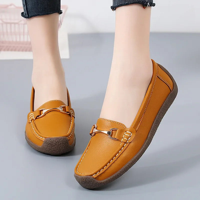 2024 Women's Flat Shoes Comfortable Womens Shoes Classic Female Casual Shoes Slip on Warm Moccasins Zapatos Para Mujeres