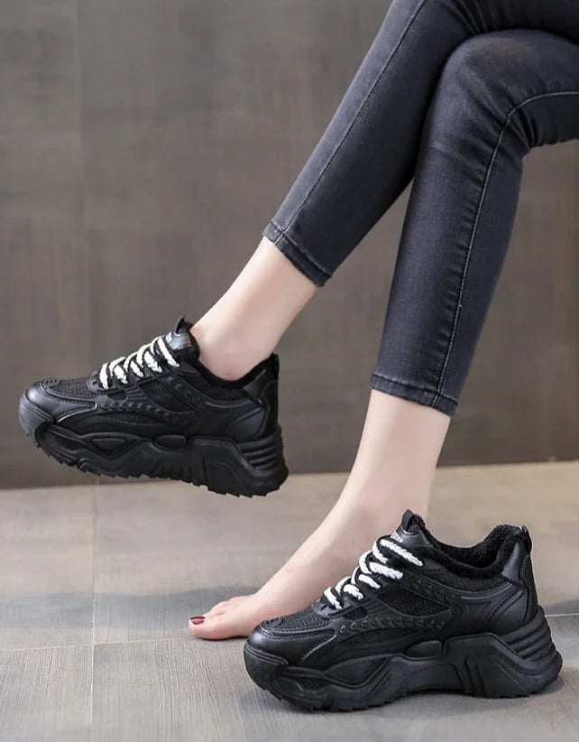 Sports Shoes for Women Athletic Round Toe High on Platform Woman Footwear Sneakers Sale Designer Luxury Offers Vulcanized Shoe H