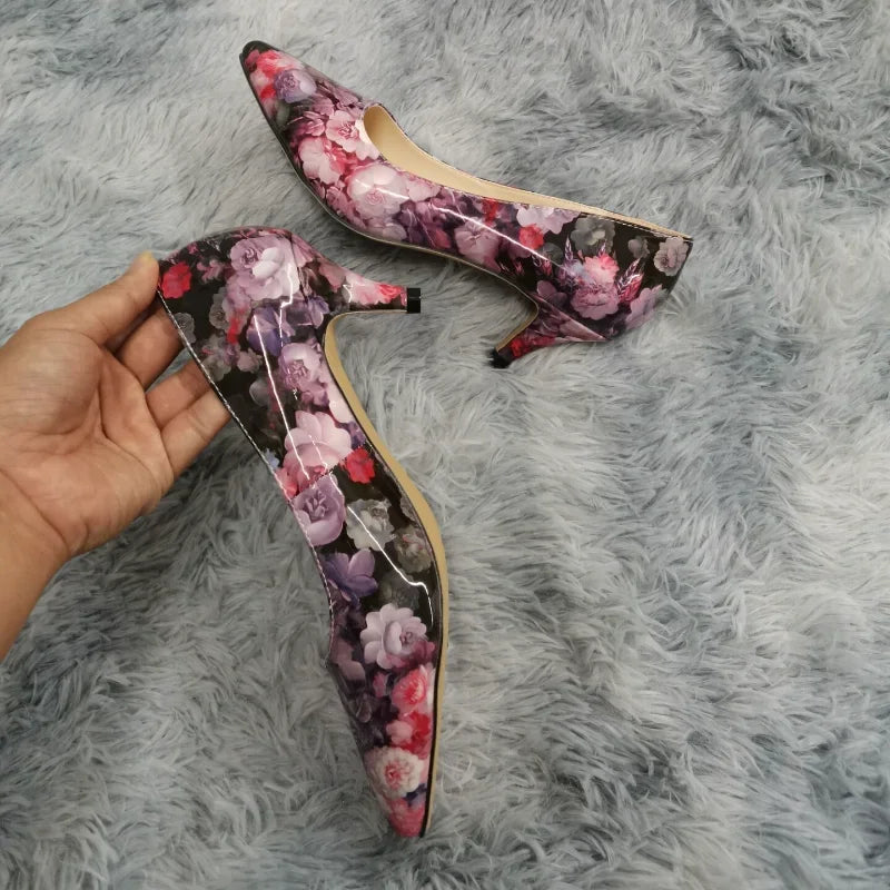 2025 Spring And Autumn Women Shoes High Heels Solid Color Breathable Non Slip Sole Latex Insole Work Wedding Shoe Large Size