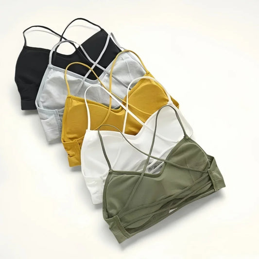 Sexy Cross-back Bra Tops Women Seamless Bra Beauty Back Sexy Female Crop Top Sport Bra With Removable Pad Lingerie