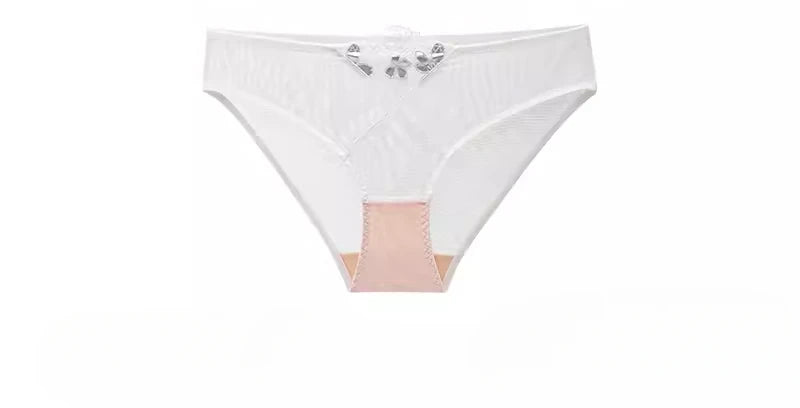 Rabbit Ears Big Chest Small Thin Bra French Underwear Soft Underwire Sexy European and American Embroidery Bra Set for Women